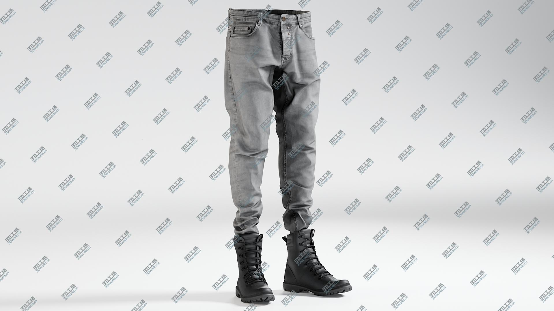 images/goods_img/202104094/Gray Jeans Boots 1 model/5.jpg